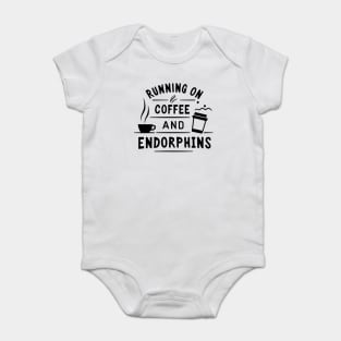 Running on Coffee and Endorphins Baby Bodysuit